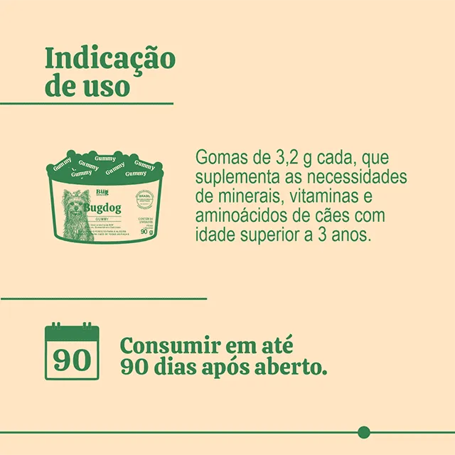 Gummy Funcional para Cães | Suplemento Natural para Imunidade e Articulações 90g