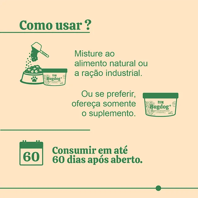 Suplemento Bugdog+ 1Kg | Proteína BSF Para Todas as Raças | BugLovers