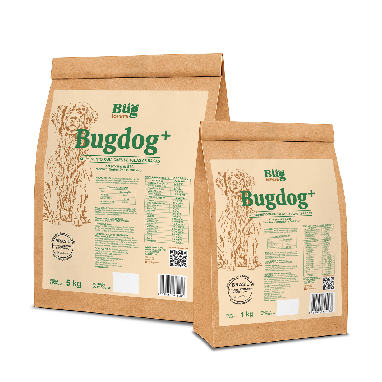 Suplemento Bugdog+ 1Kg | Proteína BSF Para Todas as Raças | BugLovers
