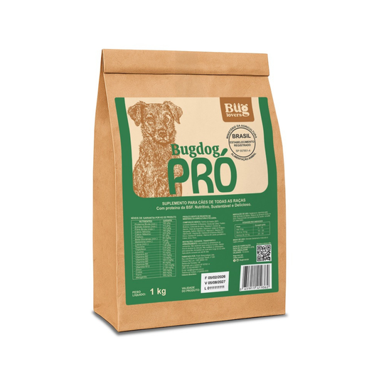 Suplemento Bug Pró com proteína de inseto BSF | Alimentação Natural | 1KG