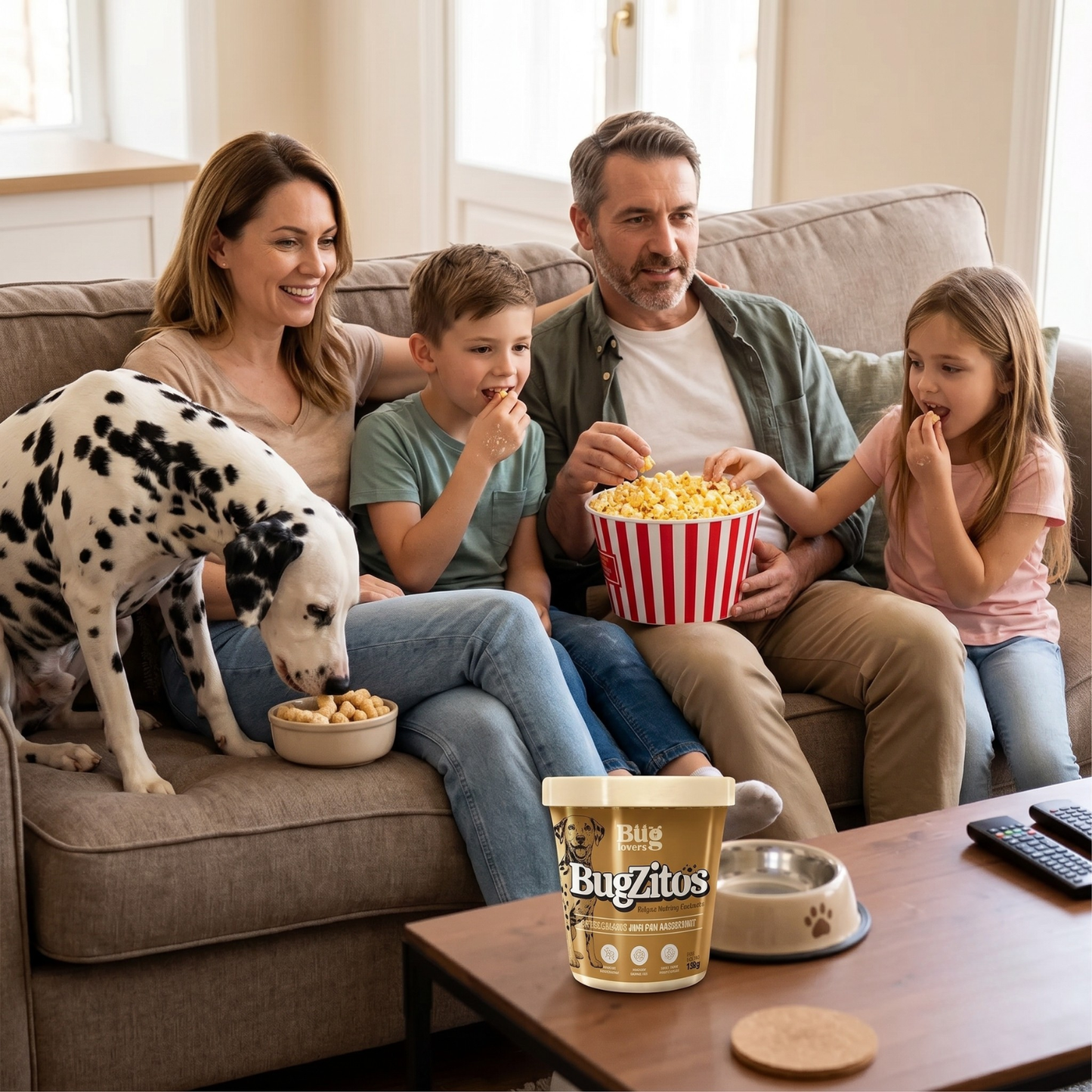 Combo Cinema dos Doguinhos | 2 Bugzitos | Salgadinho Bom pra Cachorro com Proteína BSF