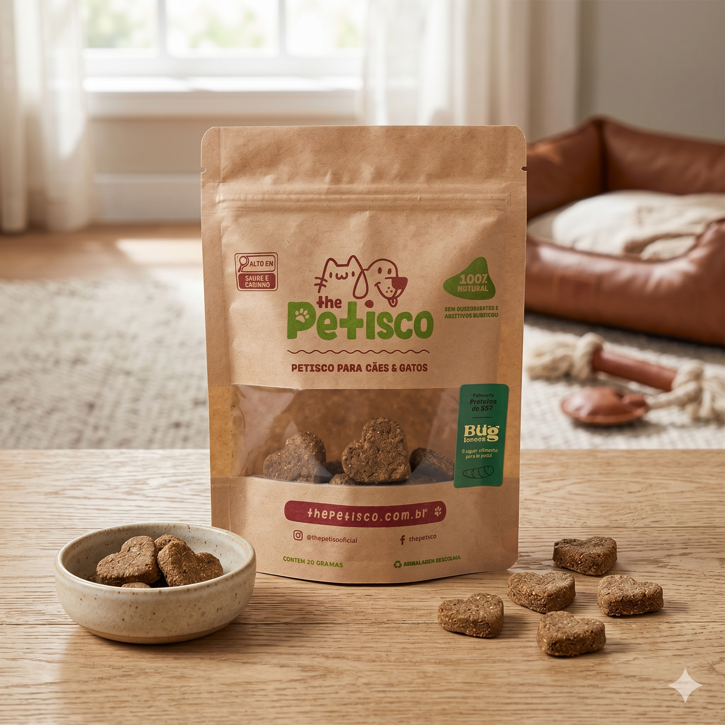 Snack Funcional para Cães | The Petisco X Buglovers com BSF
